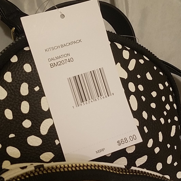 Betsey Johnson dalmination dog face backpack NWT - Picture 4 of 5